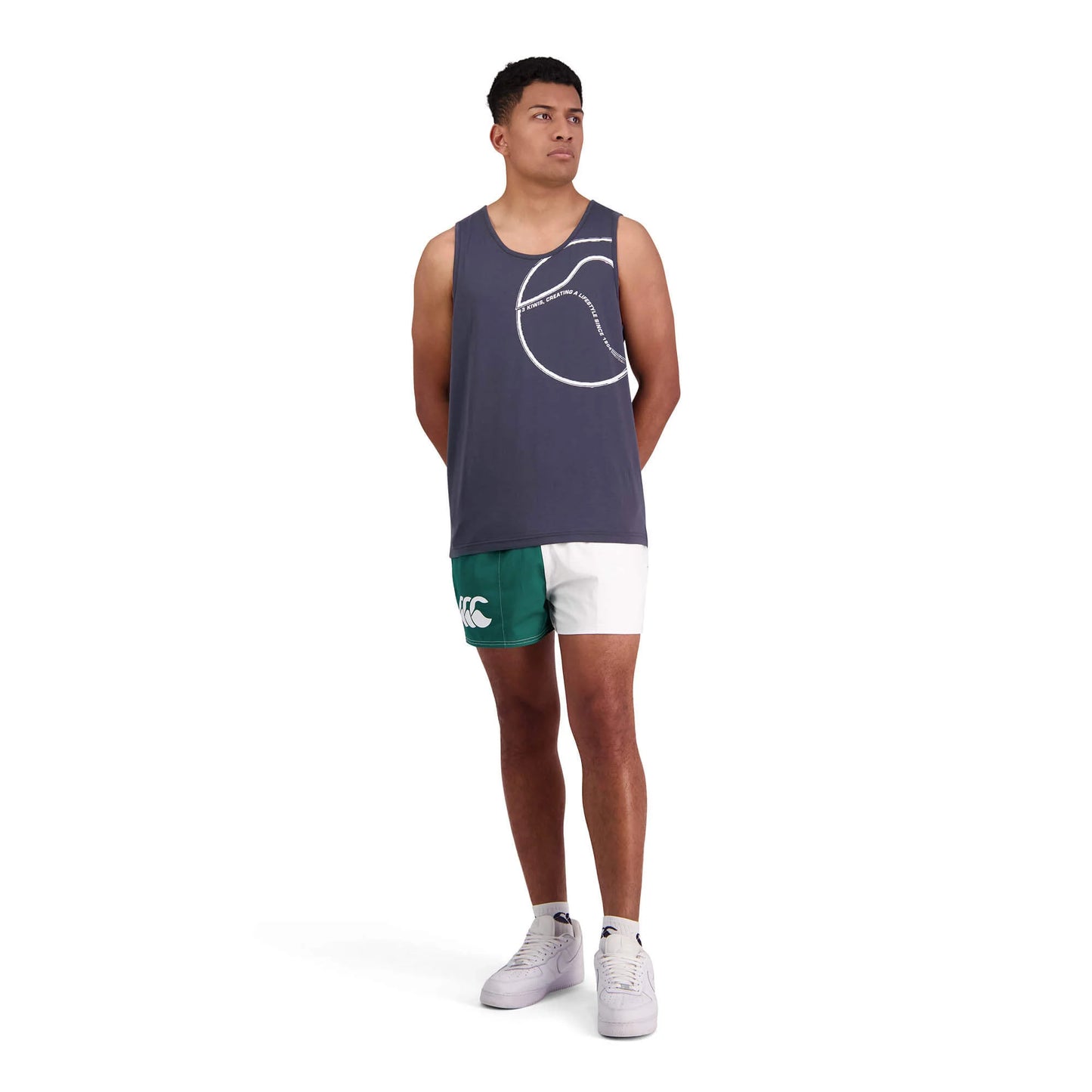Canterbury of NZ White/Green Harlequin Unisex Short - LIMITED EDITION